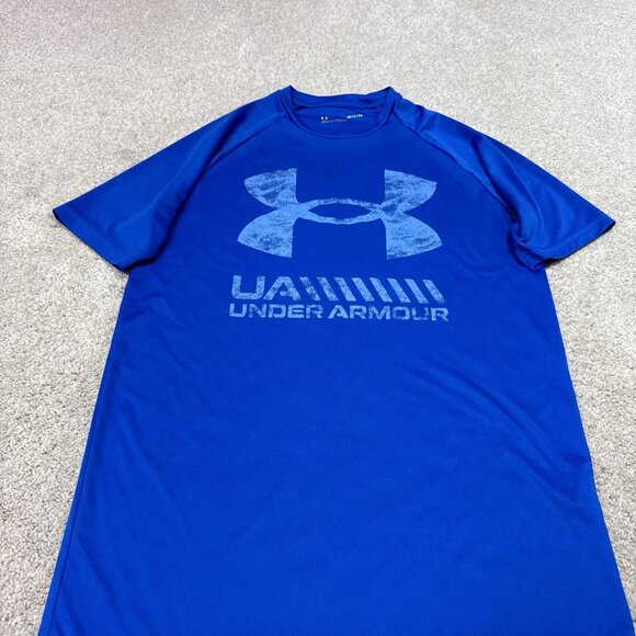 Under Armour T-Shirt Men’s Blue Short Sleeve Size Small - Picture 7 of 10